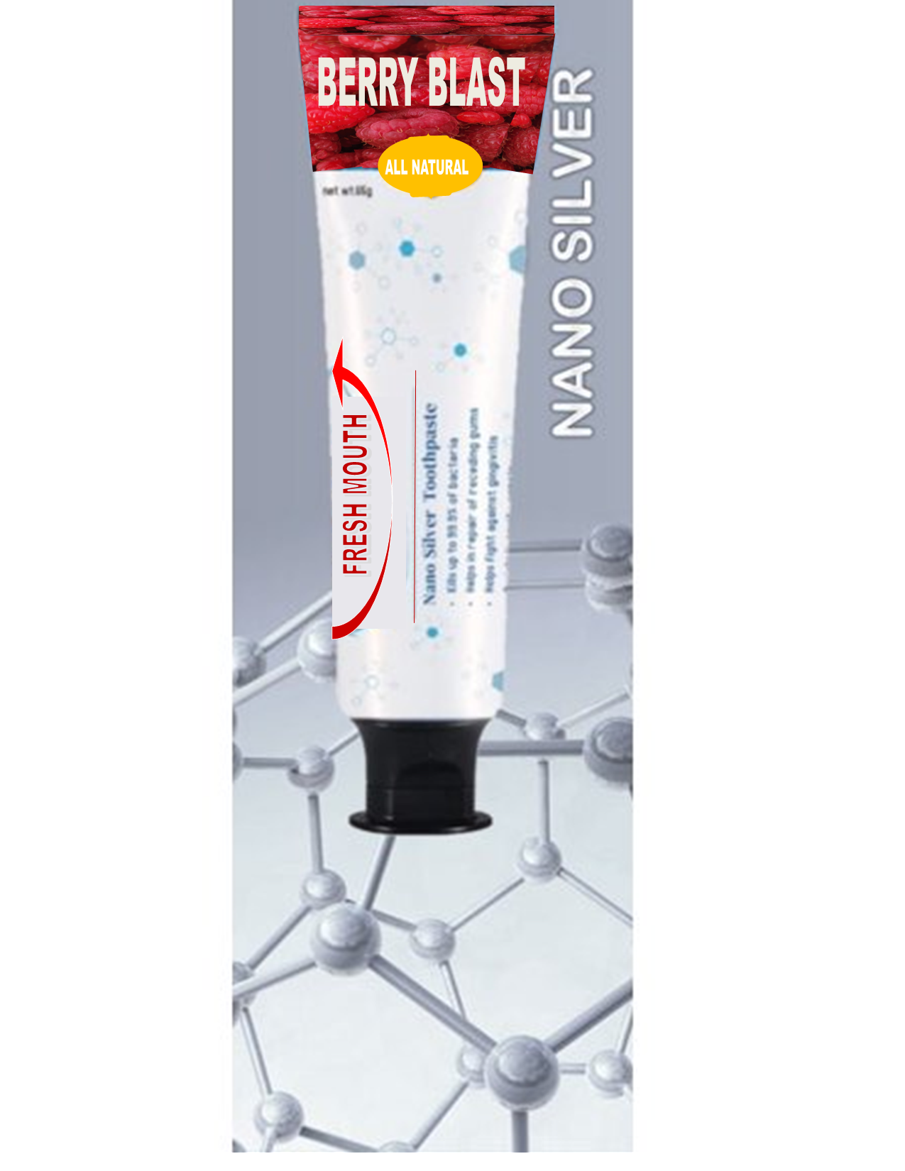 NANO SILVER TOOOTHPASTE (elder berry flavor)