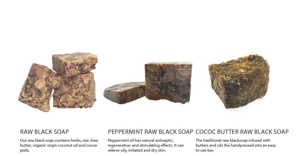 RAW/INFUSED BLACK SOAP BARS