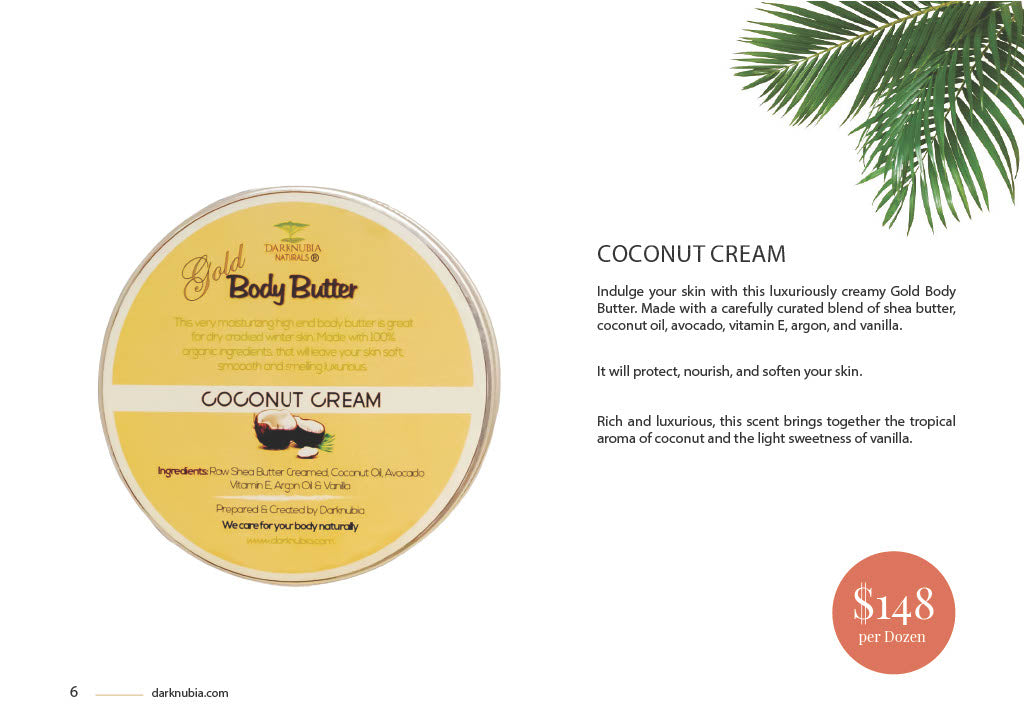(COCONUT CREAM) GOLD BODY BUTTERS (12)