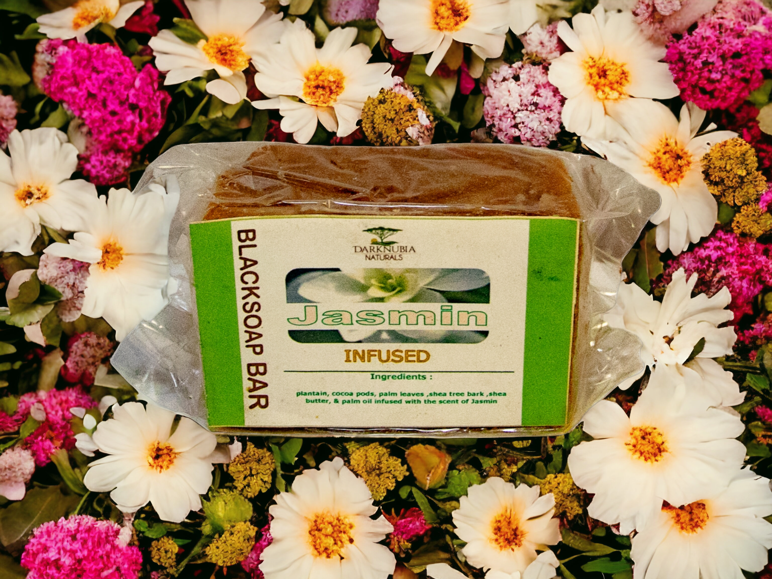 Jasmine infused blacksoap bar 180g