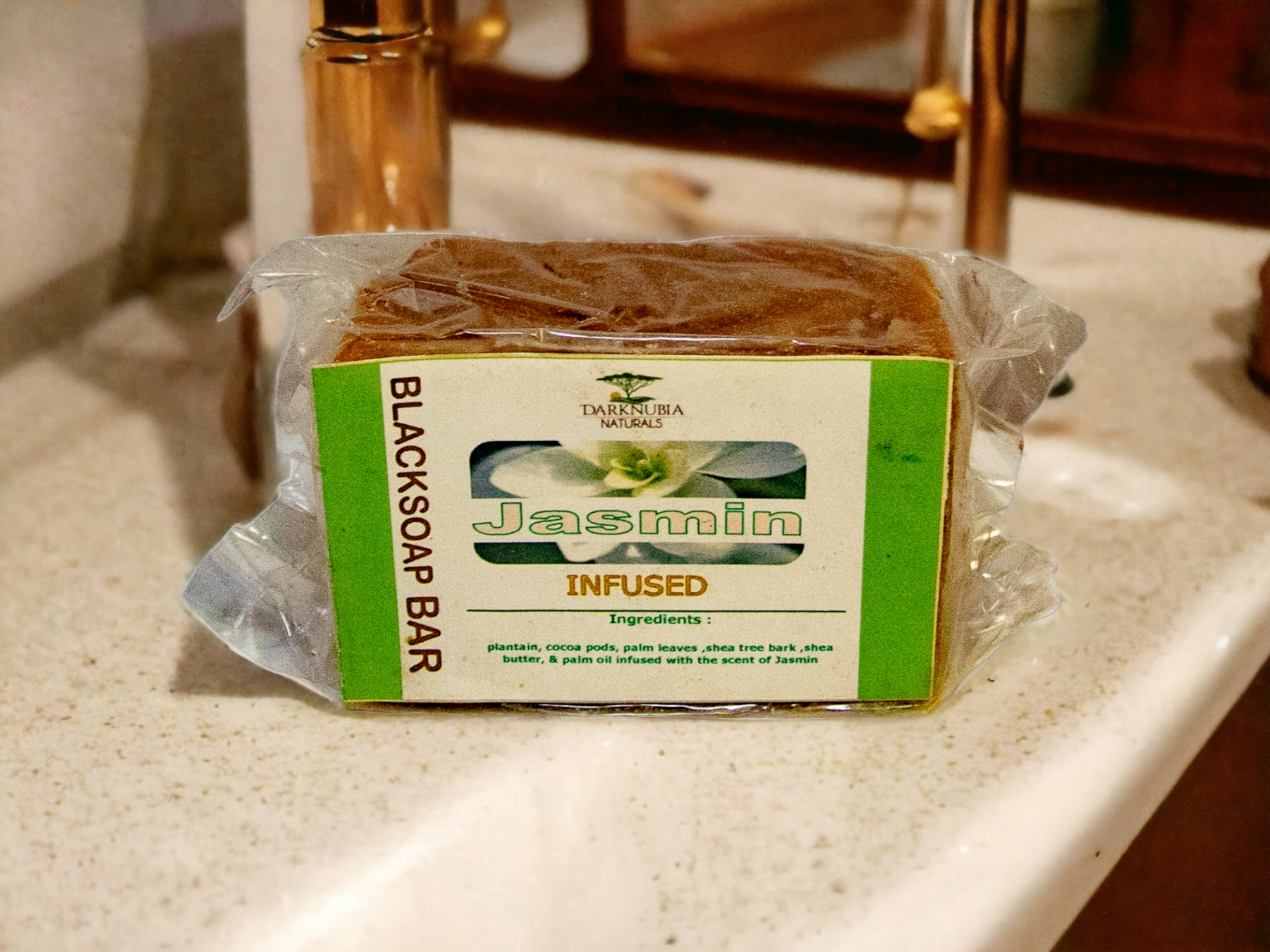 Jasmine infused blacksoap bar 180g