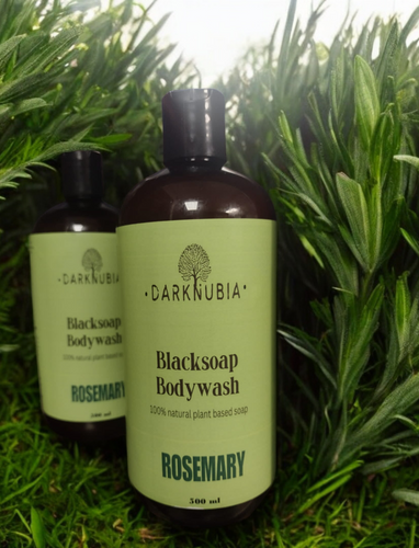 RAW BLACK SOAP WITH ROSEMARY BODY WASH 500 ml