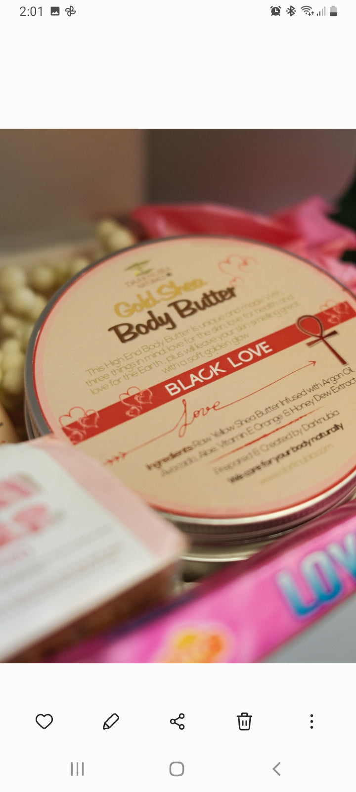 Blacklove body care giftbox