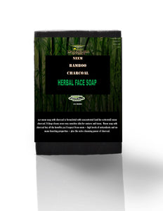 Neem bamboo and charcoal face soap