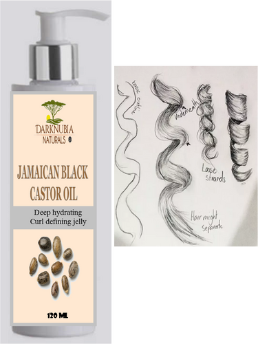 Jamaican black castor oil curl jelly