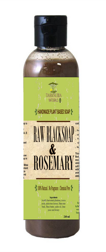 RAW BLACK SOAP WITH ROSEMARY BODY WASH case of (50)